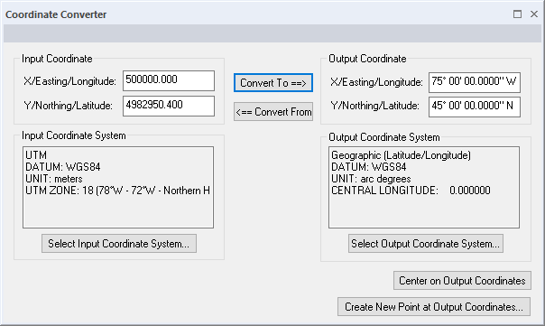 Coordinate Converter Tool for WGS84 and UTM by GIStract